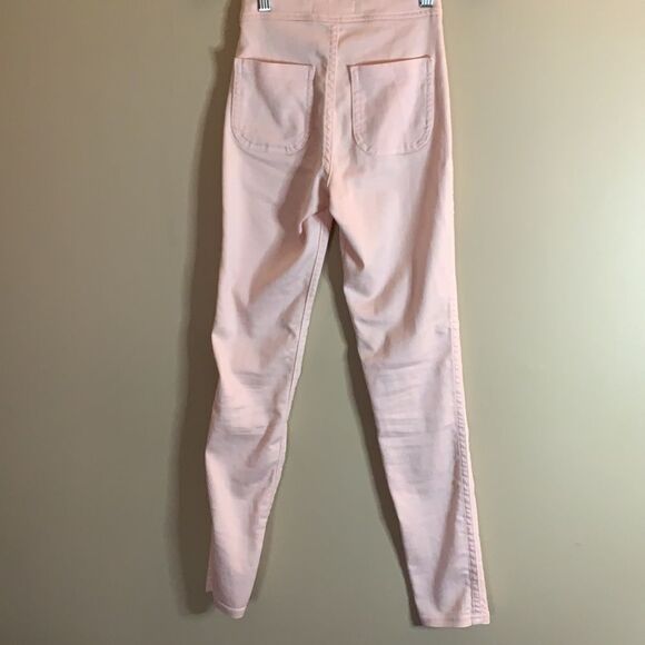 American Apparel Stretchy Skinny Pink Pants - Picture 4 of 7